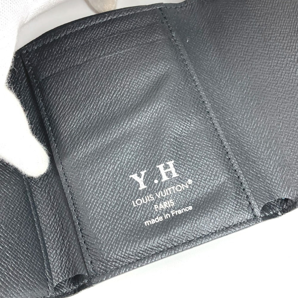 LOUIS VUITTON M12598 Monogram Eclipse Victor Wallet, Compact Trifold Wallet, Monogram Eclipse Canvas, Unisex, Black