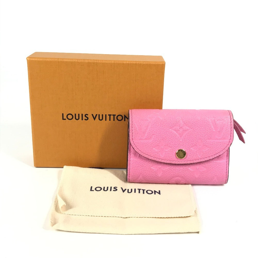 LOUIS VUITTON M82485 モノグラムアンプラント ポルトモネロザリ コンパクトウォレット 財布 2つ折り財布 モノグラムアンプラントレザー レディース ローズロリポップ ピンク