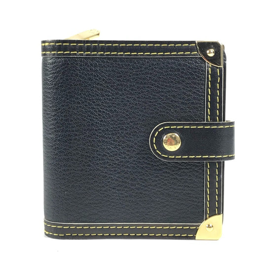 LOUIS VUITTON M91828 スハリ コンパクトジップ 2つ折り財布 スハリレザー ユニセックス ノワール ブラック
