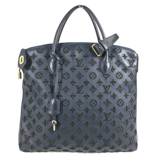 LOUIS VUITTON M93972 モノグラムラバー ロックイット ヴェルティカル ロックイットヴェルティカル トートバッグ カバン ハンドバッグ レディース ブルー