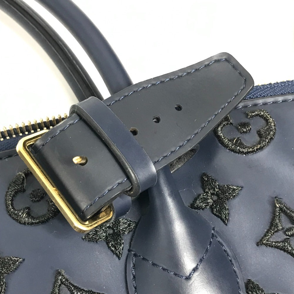 LOUIS VUITTON M93972 Monogram Rubber Lockit Vertical Tote Bag Handbag for Women Blue