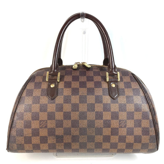 LOUIS VUITTON N41434 Damier Rivera MM Handbag, Mini Boston Bag, Women's, Damier Canvas, Ebene Brown