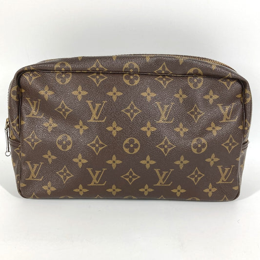 LOUIS VUITTON M47522 モノグラム トゥルーストワレット28 トゥルーストワレット 28 メイクポーチ 化粧ポーチ クラッチバッグ セカンドバッグ 化粧ポーチ モノグラムキャンバス ユニセックス ブラウン