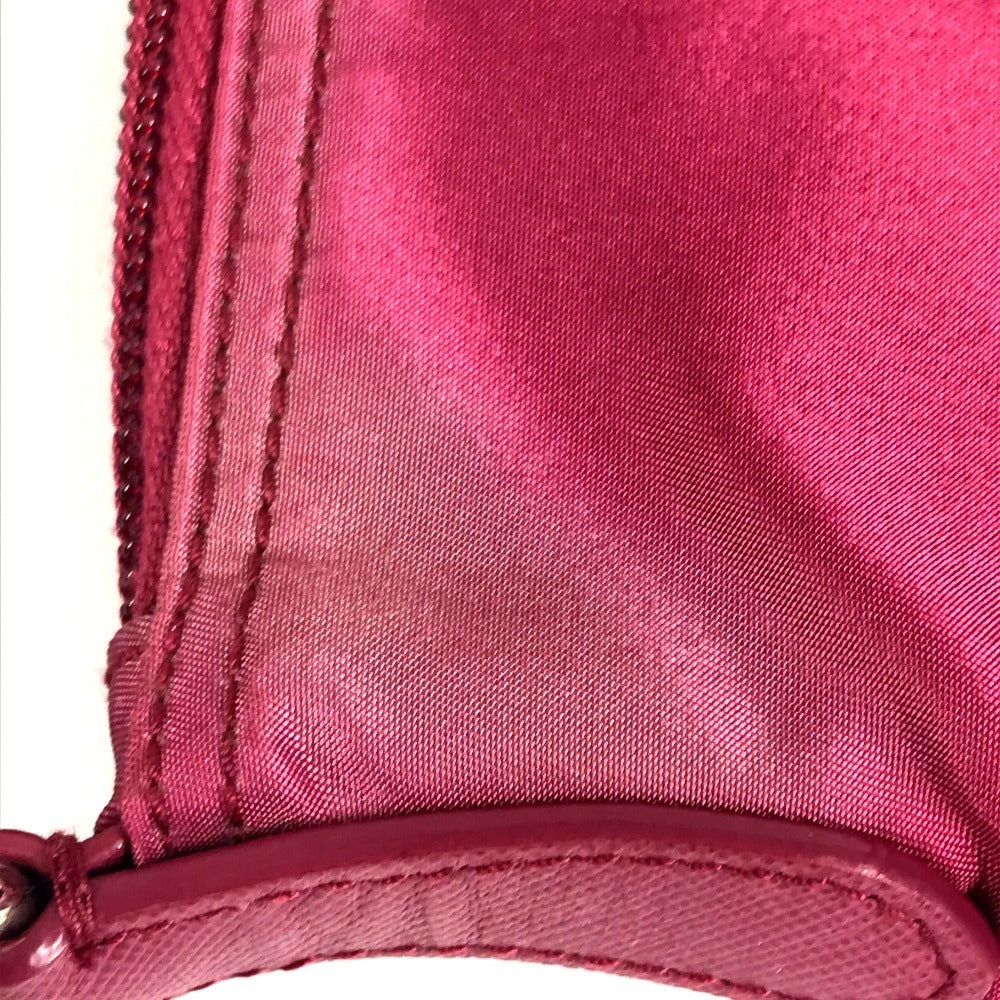 PRADA Triangle Logo Plaque Crossbody Shoulder Bag Nylon Unisex Pink