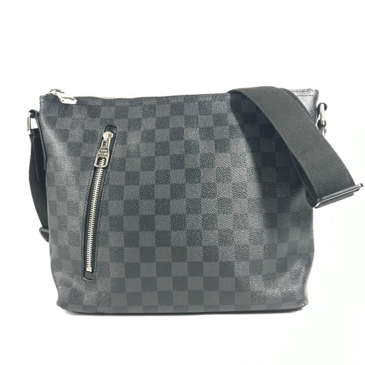 LOUIS VUITTON N41211 Damier Graphite Mick PM Crossbody Shoulder Bag in Damier Graphite Canvas, Unisex, Black