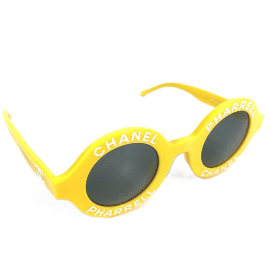 CHANEL 71314A ロゴ ファレルウィリアムス PHARREL めがね メガネ アイウェア 眼鏡 サングラス プラスチック レディース イエロー