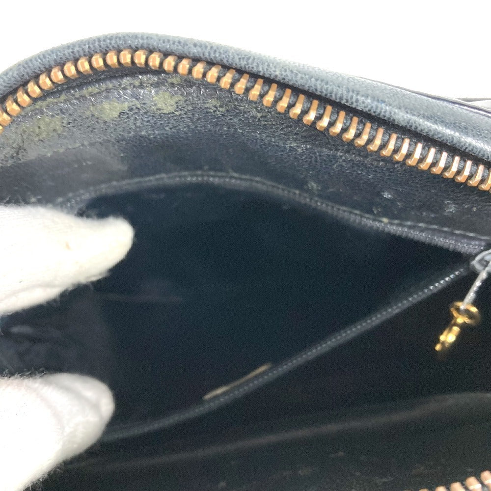 CHANEL Vintage Turnlock CC Logo Coco Mark Quilted Matelasse Bag Flap Chain Crossbody Shoulder Bag Enamel Unisex Black