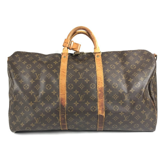 LOUIS VUITTON M41414 Monogram Keepall Bandouliere 55 Bag Travel Bag Handbag Boston Bag Monogram Canvas Unisex Brown