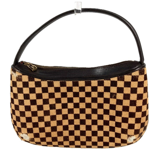 LOUIS VUITTON M92132 ダミエ ソバージュ タイガー カバン アクセサリーポーチ ブラウン ハンドバッグ レザー/ハラコ レディース ブラウン