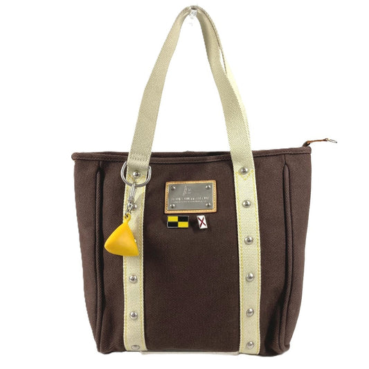 LOUIS VUITTON M80663 アンティグア カバMM カバ MM バッグ 肩掛け トートバッグ バッジ&キーホルダー付き ショルダーバッグ キャンバス ユニセックス ブラウン