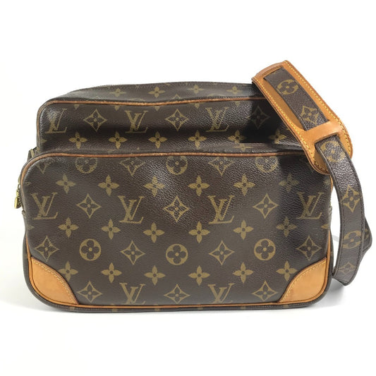 LOUIS VUITTON M45244 Monogram Nile Bag Diagonal Shoulder Bag Monogram Canvas Unisex Brown