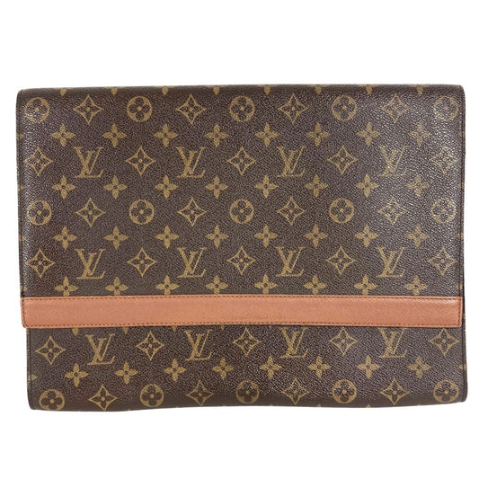 LOUIS VUITTON M51801 モノグラム ポルトエンベロープ カバン 書類バッグ フラップ セカンドバッグ クラッチバッグ モノグラムキャンバス ユニセックス ブラウン