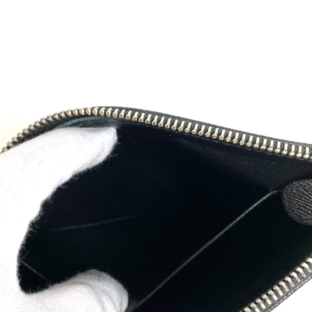 BALENCIAGA 545773 Logo Bi-Color Bag Second Bag Pouch Clutch Bag Leather Unisex Black