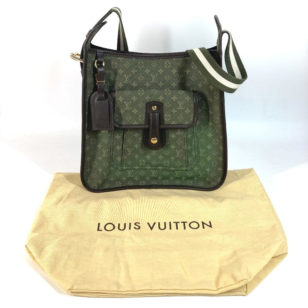 LOUIS VUITTON M92322 Monogram Mini Bouzas Marie Kate Crossbody Shoulder Bag in Monogram Mini Canvas, Unisex, Khaki