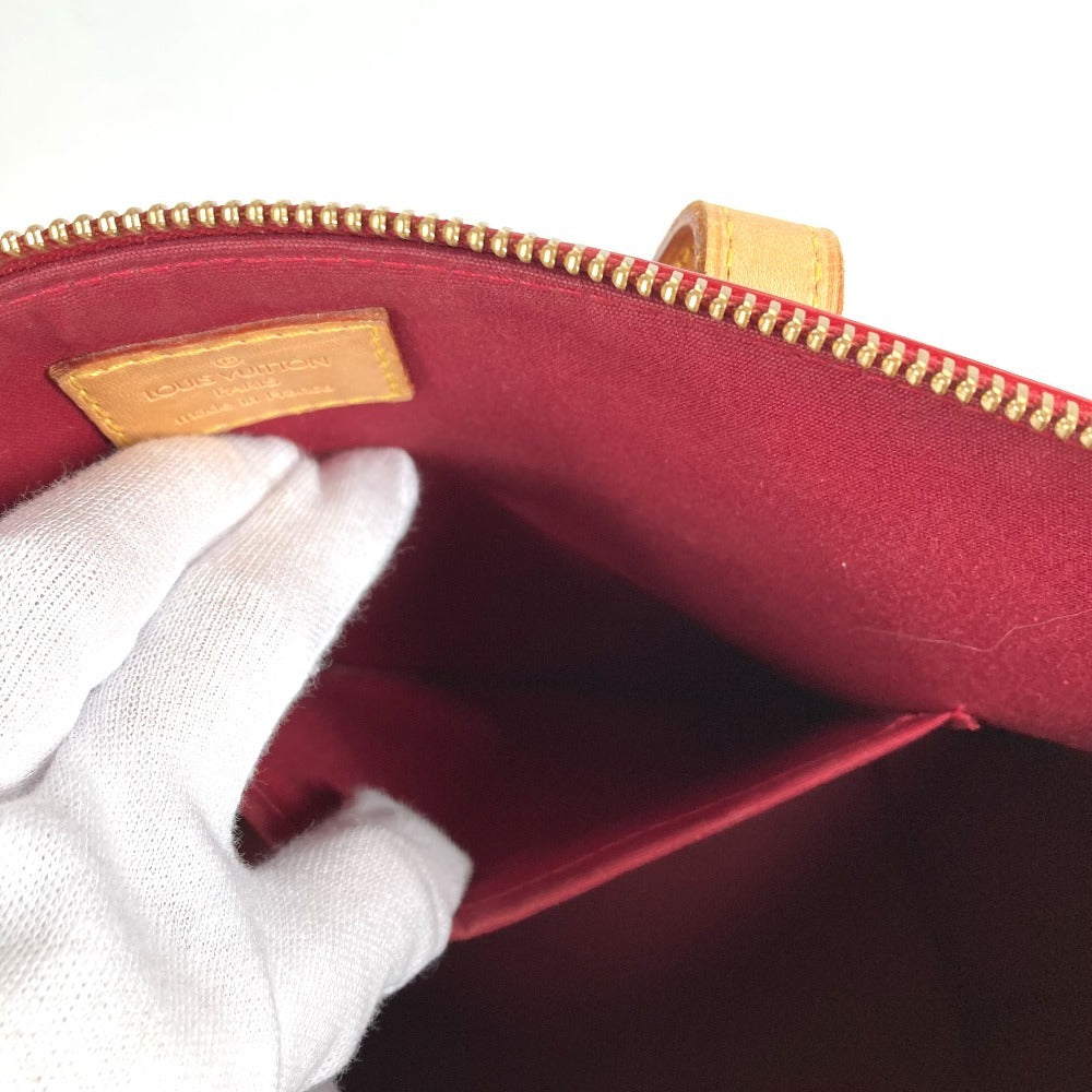 LOUIS VUITTON M93583 モノグラムヴェルニ ヴェルビューPM ベルビューPM 肩掛け カバン トートバッグ ショルダーバッグ モノグラムヴェルニキャンバス レディース ポムダムール レッド