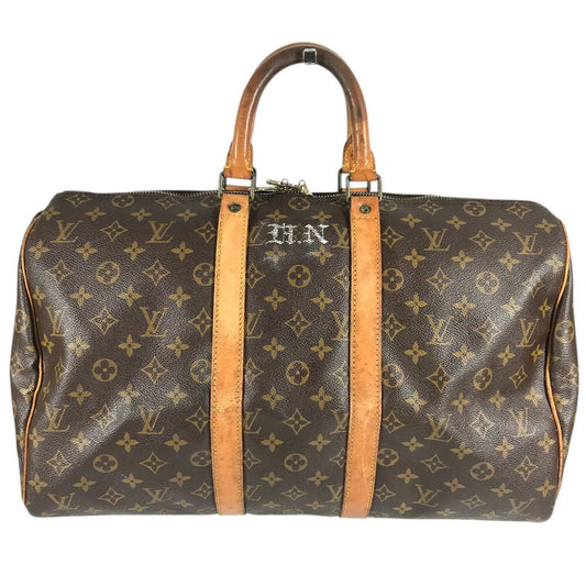 LOUIS VUITTON M41428 โมโนแกรม Keepall 45 Keepall 45 กระเป๋า กระเป๋าเดินทาง กระเป๋าถือ กระเป๋า Boston แคนวาส Monogram ลาย Monogram สีน้ำตาล (สำหรับทุกเพศ)