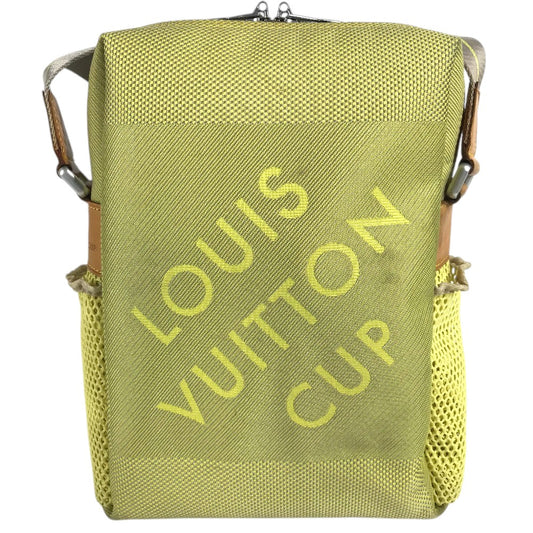 LOUIS VUITTON M80636 ダミエ ジェアン ウェザリー LVカップ 斜め掛け ポシェット カバン ショルダーバッグ ダミエジェアンキャンバス ユニセックス イエロー