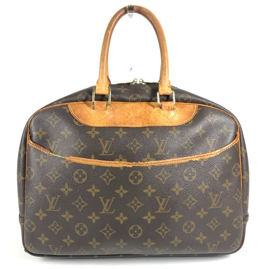 LOUIS VUITTON M47270 โมโนแกรม โดวิลล์ กระเป๋า โท้ท กระเป๋าทรงหมอนใบเล็ก กระเป๋าถือ แคนวาสโมโนแกรม ยูนิเซ็กส์ สีน้ำตาล