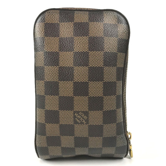 LOUIS VUITTON N51994 Damier Geronimos old Bag Shoulder Bag Waist Pouch body bag Damier Canvas Ebene Brown Used