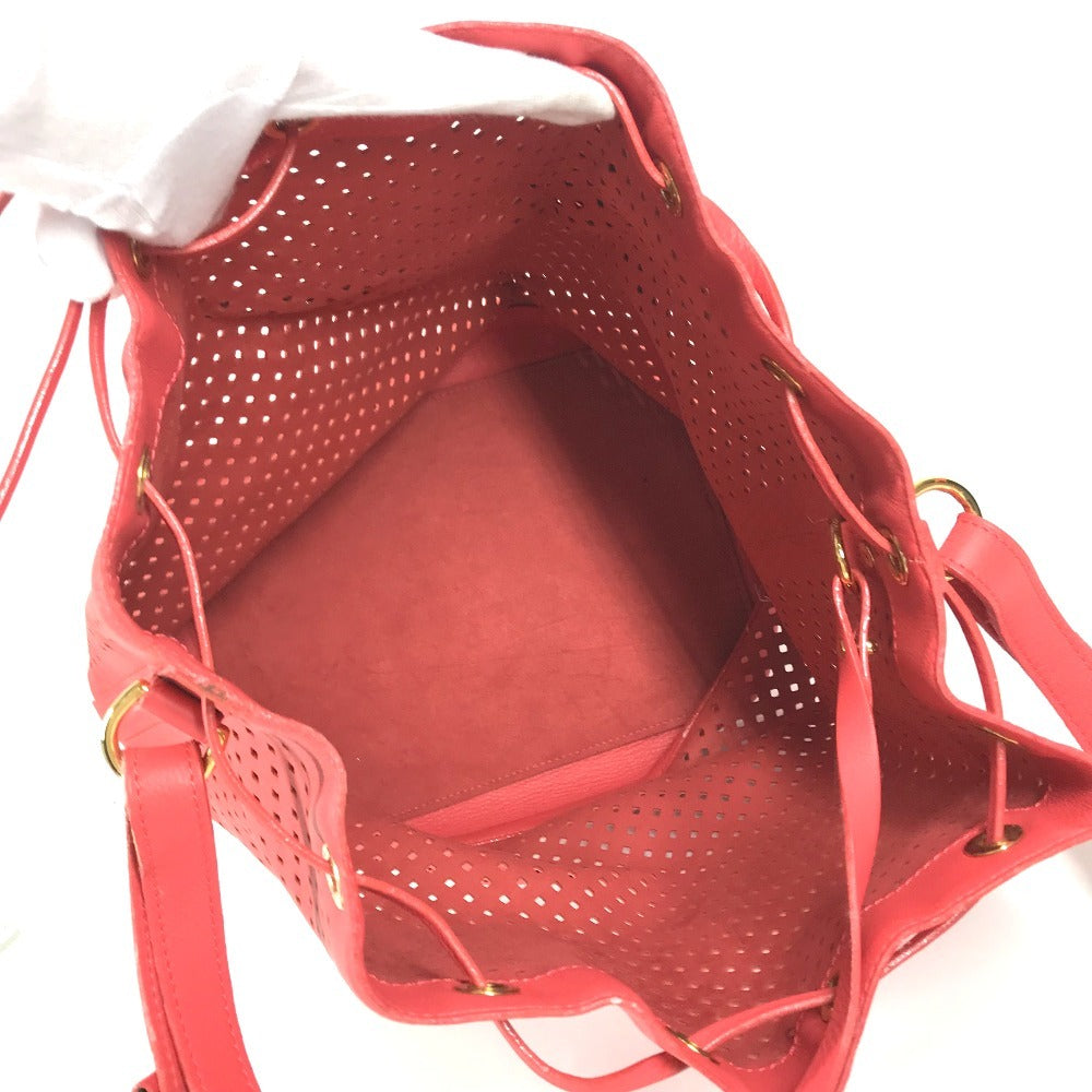 LOUIS VUITTON M94074 Cruise Collection 2012 Sofia Coppola Flore Noe Shoulder bag, perforated drawstring bag with pouch. Shoulder Bag Leather Corail pink Used