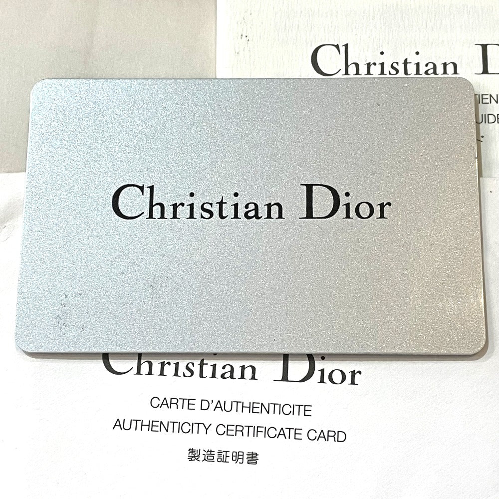 Christian Dior Trotter Oblique Saddle Bag, Crossbody Shoulder Bag, Canvas, Women's, Gray and Black