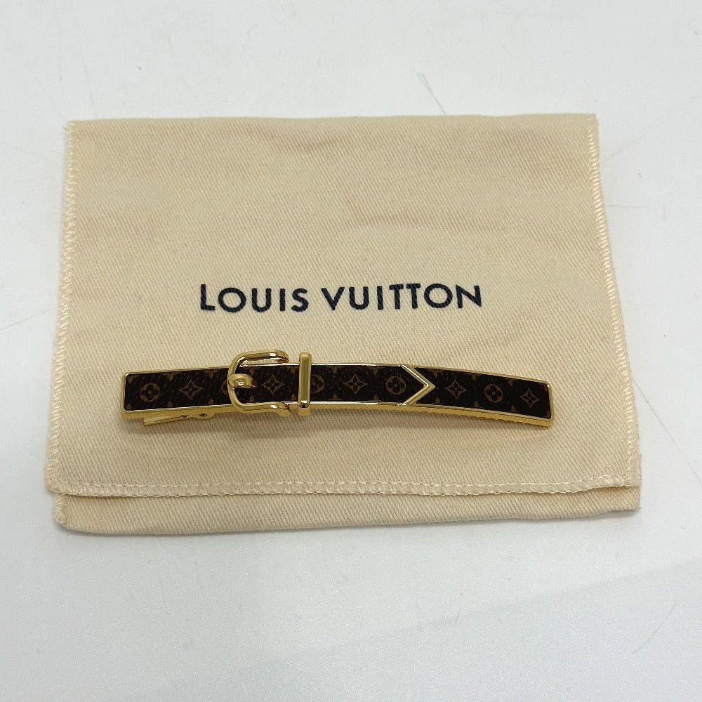 LOUIS VUITTON M00566 モノグラム バレッタ ループ ヘアアクセサリー バレッタ GP レディース ブラウン