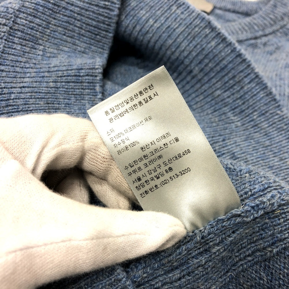 Dior 143M657AT296 ロゴ ピータードイグ Peter Doig ニットセーター アパレル トップス 長袖 セーター ウール メンズ ブルー