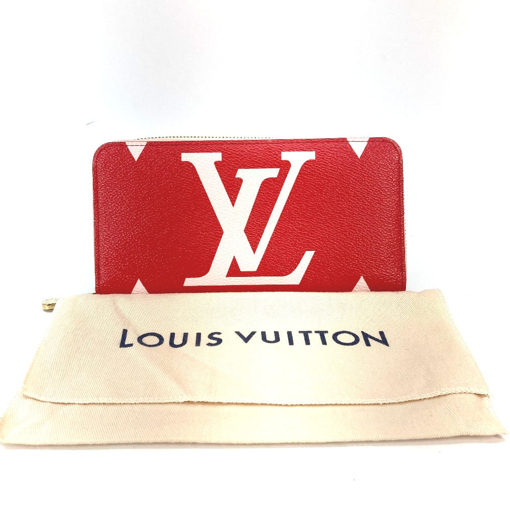 LOUIS VUITTON M67550 モノグラム・ジャイアント ジッピーウォレット ラウンドファスナー 長財布 モノグラムジャイアントキャンバス レディース ピンク×レッド - brandshop-reference