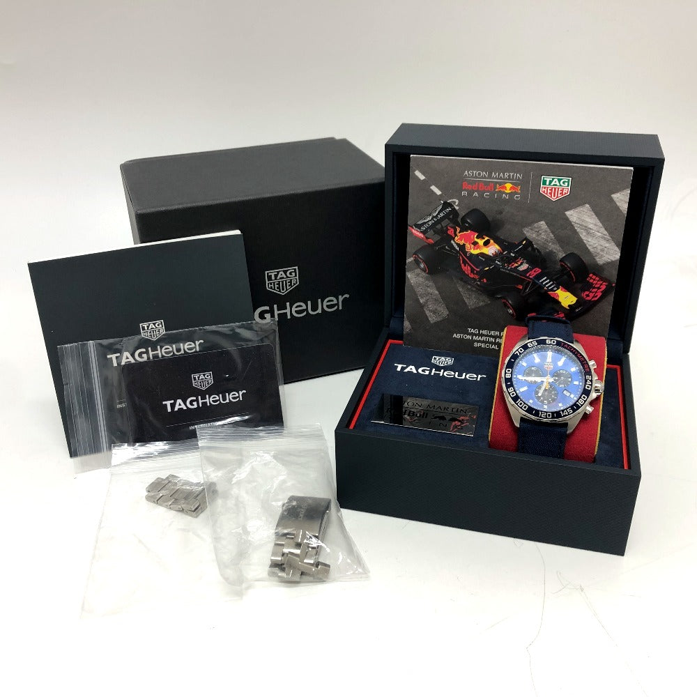 TAG HEUER CAZ101AL.BA0842 フォーミュラー1 レッドブルレーシングコラボ クロノグラフ クォーツ 時計 腕時計 ウォッチ 腕時計 SS メンズ シルバー