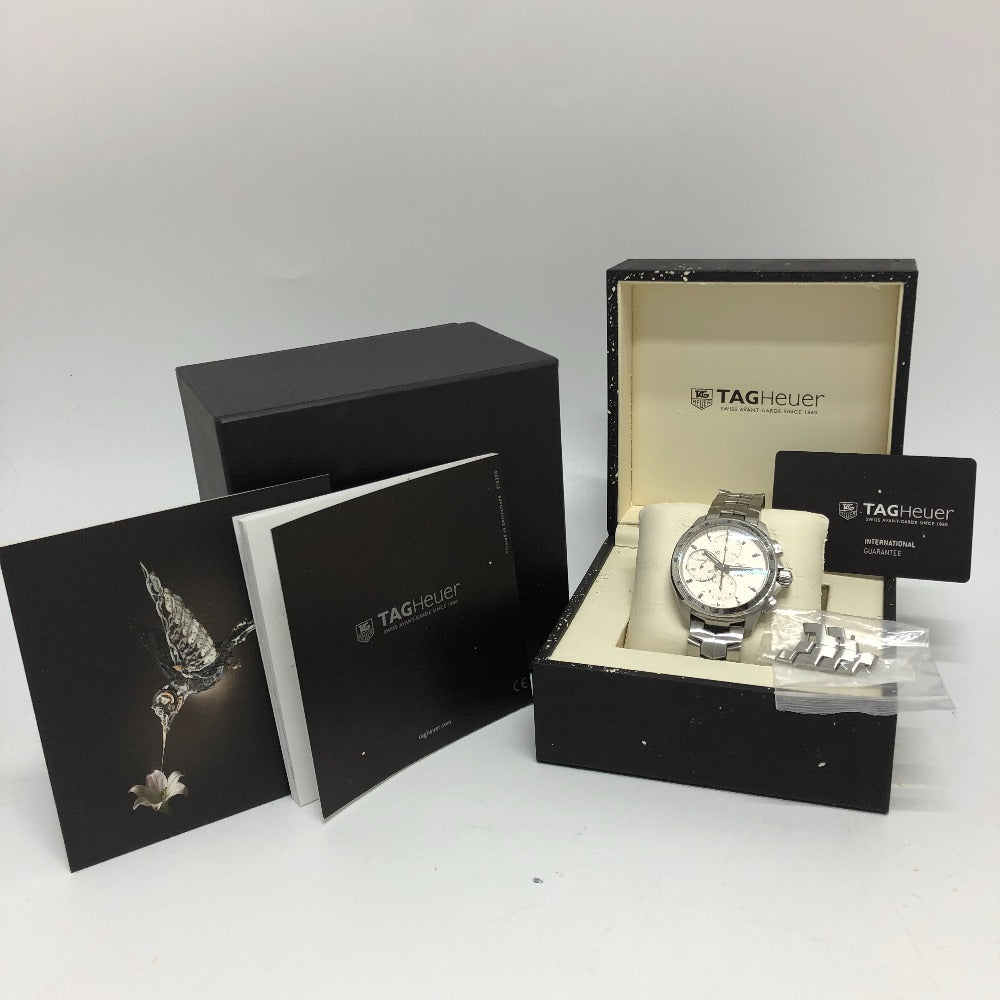 TAG HEUER CAT2011 Link Caliber 16 Chronograph Automatic Watch, Stainless Steel, Men's, Silver