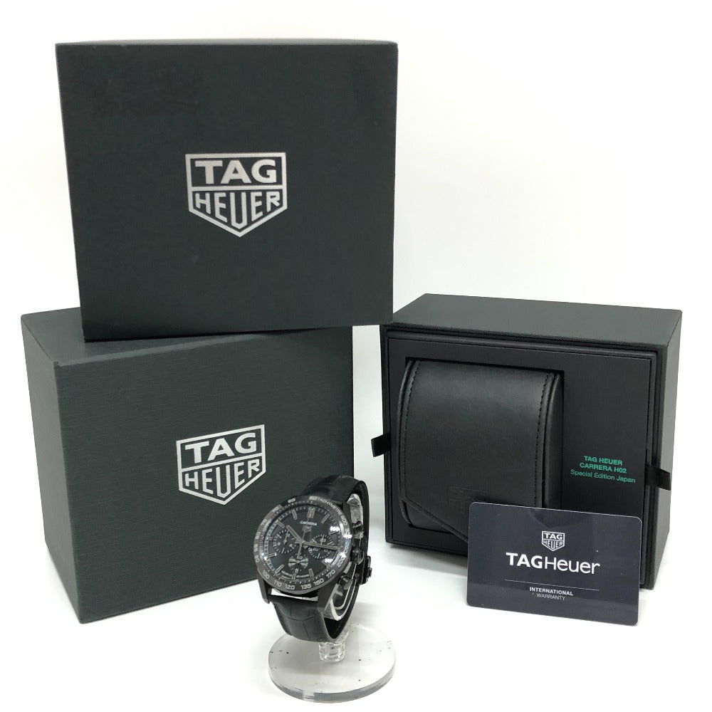 TAG HEUER CBN2A1G.FC6501 カレラ キャリバーホイヤー02 ジャパン ブラックエディション 自動巻き 腕時計 時計 ウォッチ 腕時計 SS メンズ ブラック