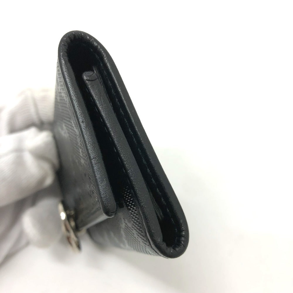 GUCCI 212111 GG Imprime 6-ring GG/Logo Key Case, Men's, Black