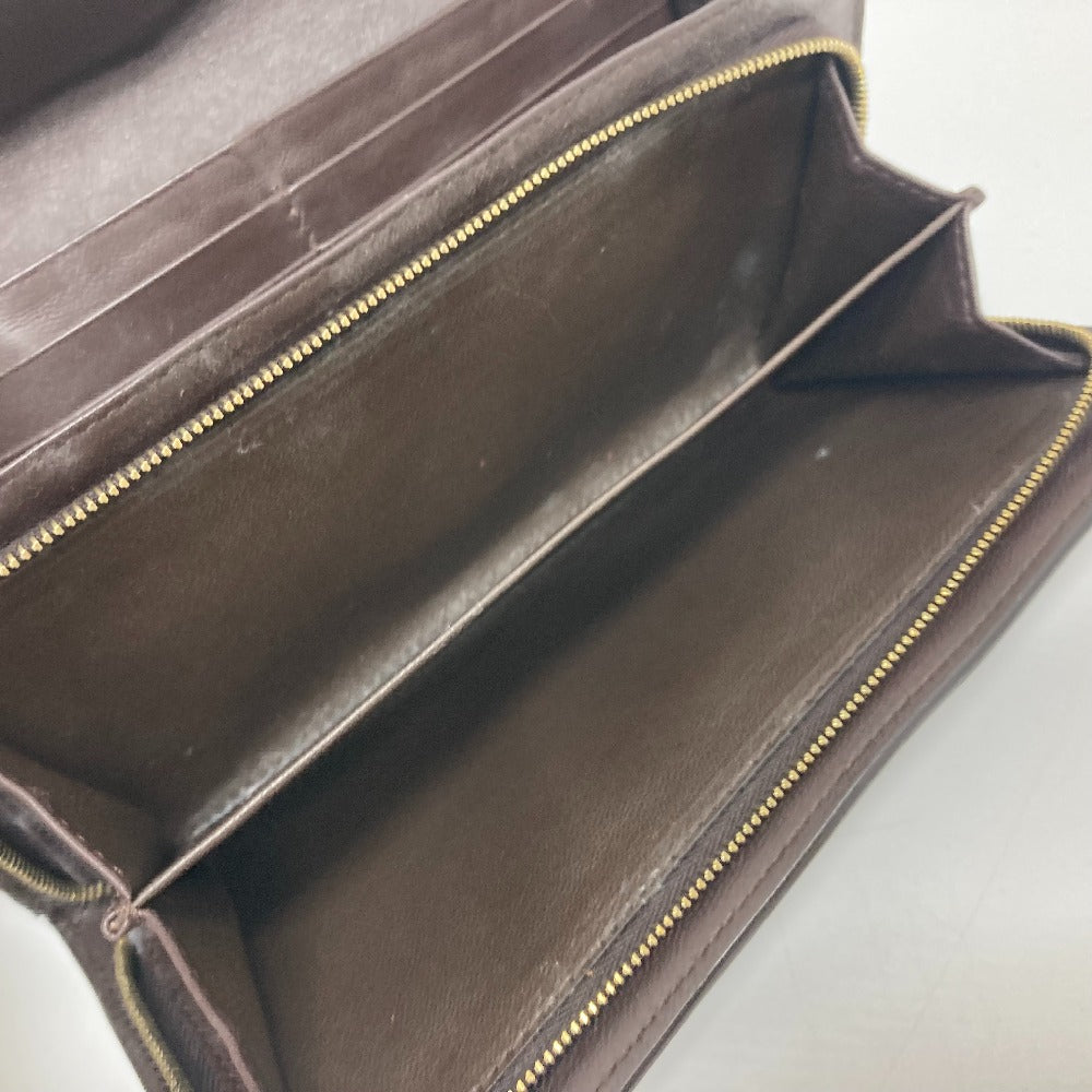 BOTTEGA VENETA 150509 イントレチャート フラップ 長財布 レザー メンズ ブラウン