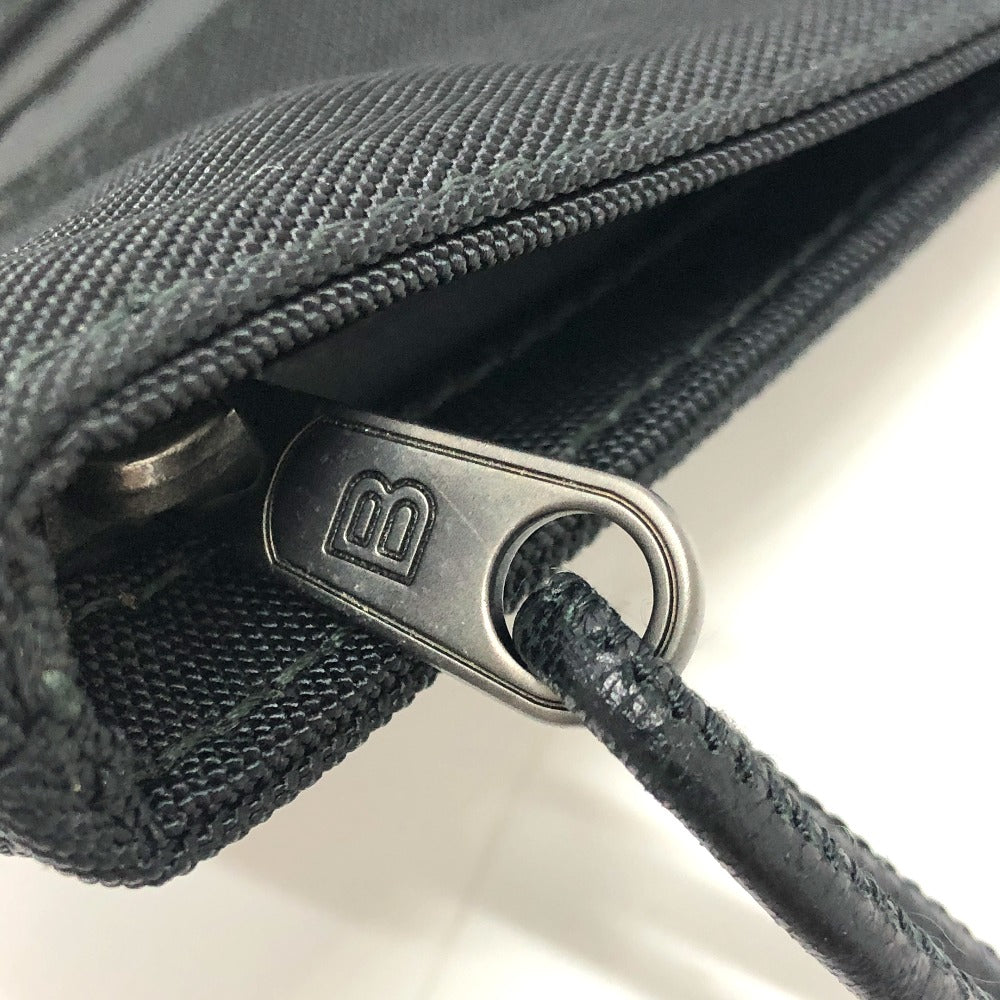 BALENCIAGA 459745 SINNERS Logo Second Pouch Bag, Handheld Clutch Bag, Nylon, Men's, Black