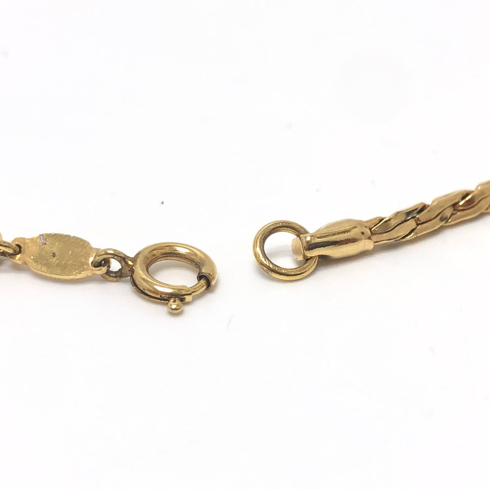 Dior long chain necklace, metal, women's, gold