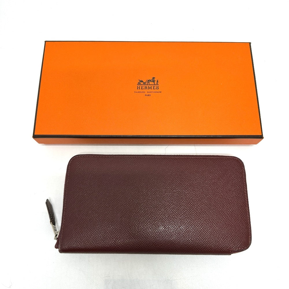 HERMES アザップロング シルクイン 長財布 ヴォーエプソン レディース ルージュアッシュ - brandshop-reference