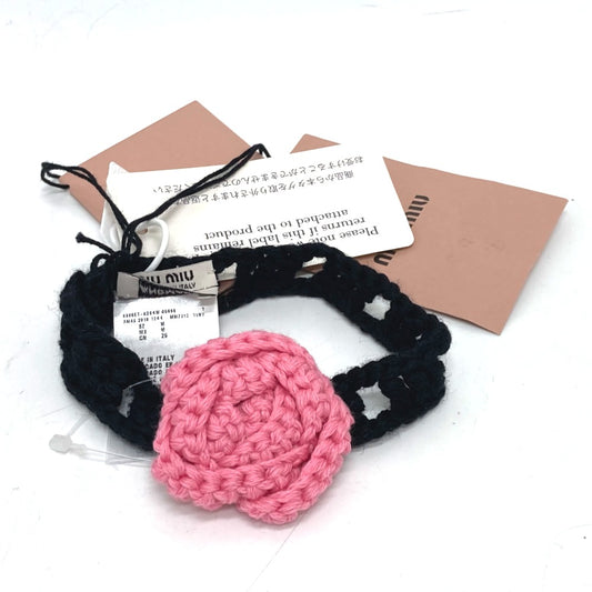 MIUMIU MMZ312 ペット アクセサリー ペット 犬 ドッグ 猫 キャット チョーカー ウール レディース ピンク - brandshop-reference
