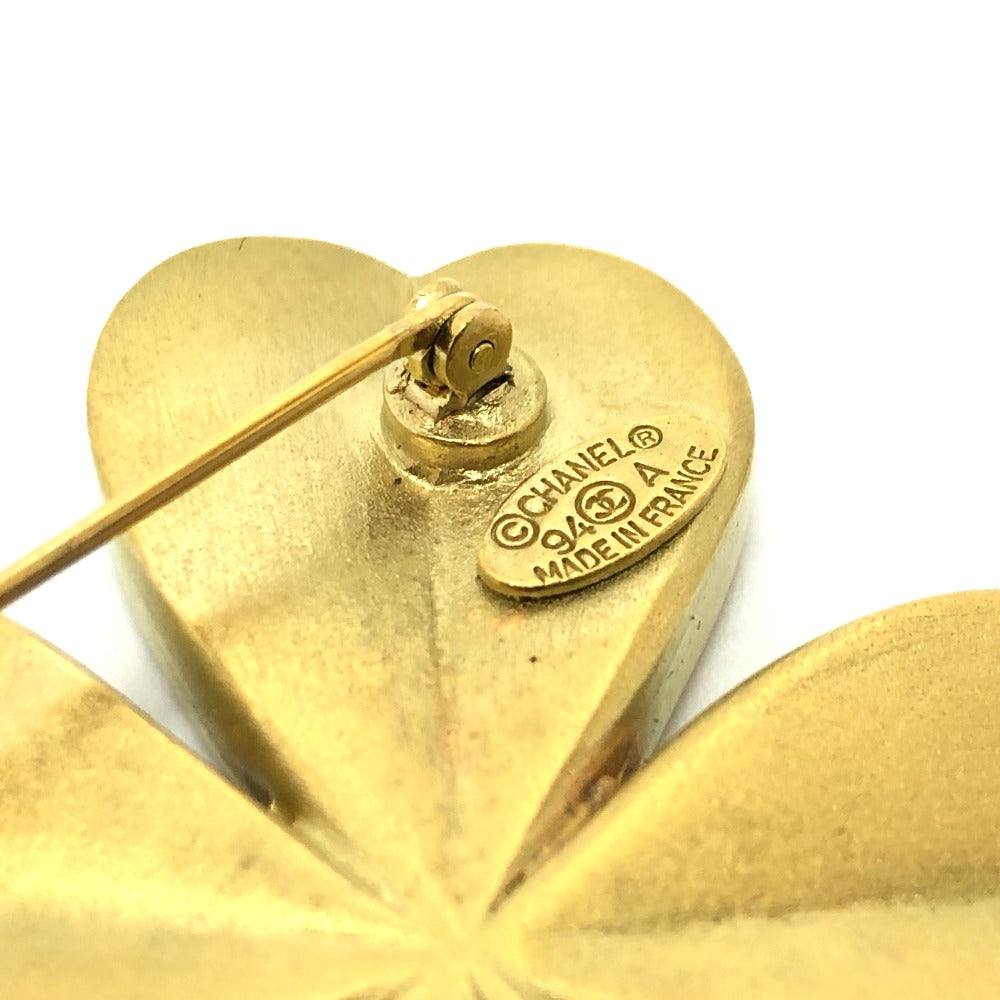 CHANEL 94A クローバー ブローチ 小物 ファッション小物 ブローチ メタル レディース ゴールド - brandshop-reference