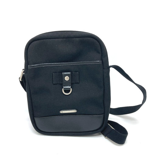 SAINT LAURENT PARIS ロゴ プレート ショルダーバック 肩掛けバック 斜め掛けバック 鞄 バック ショルダーバッグ キャンバス/レザー レディース ブラック - brandshop-reference