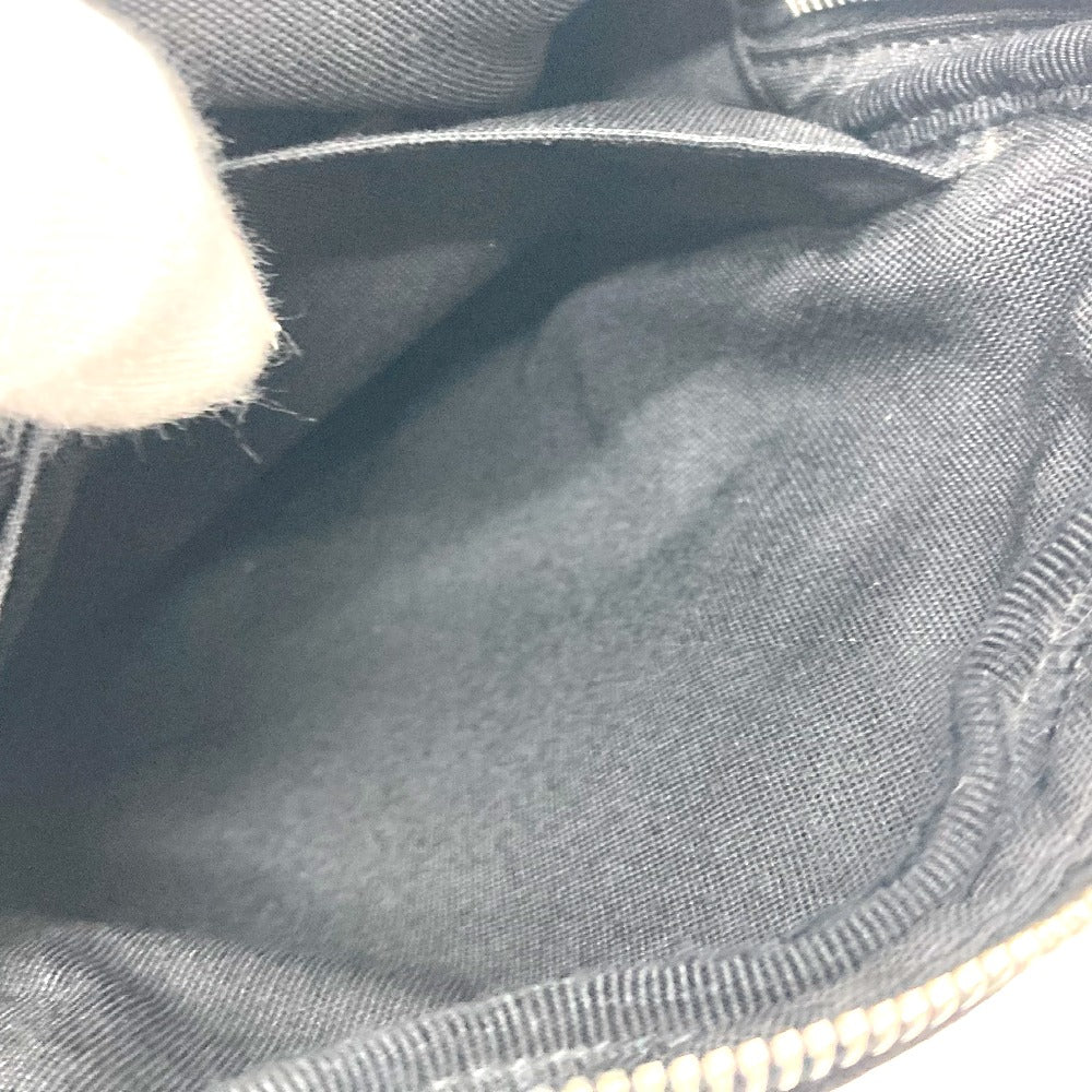 SAINT LAURENT PARIS ロゴ プレート ショルダーバック 肩掛けバック 斜め掛けバック 鞄 バック ショルダーバッグ キャンバス/レザー レディース ブラック - brandshop-reference