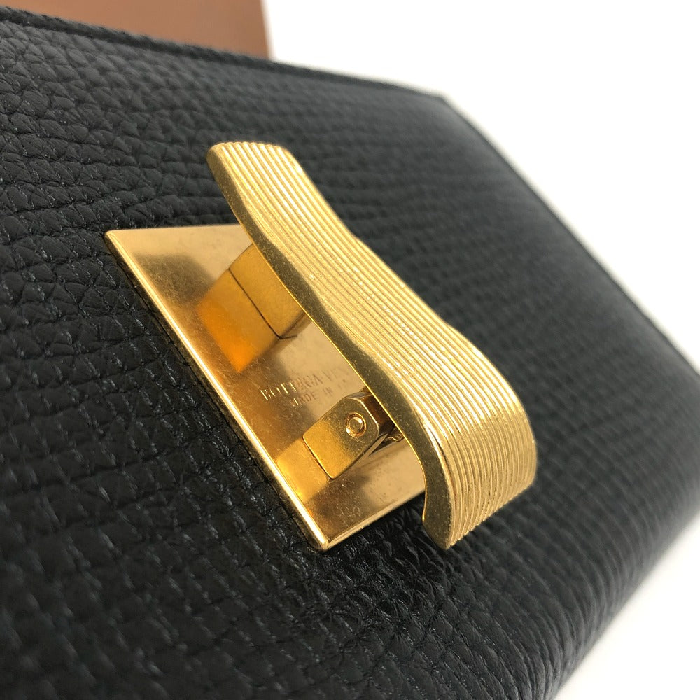 BOTTEGA VENETA パルメラート 2つ折り長財布 コンチネンタルウォレット ロング 長財布 レザー レディース ブラック - brandshop-reference