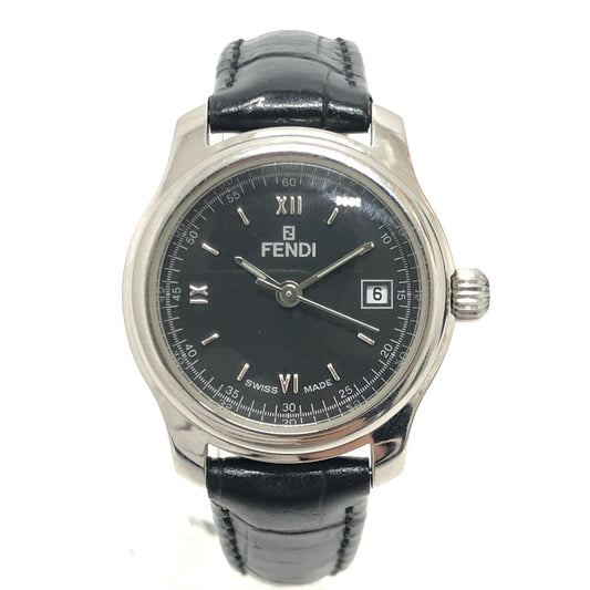 FENDI 210L ラウンド デイト クォーツ 腕時計 時計 ウォッチ 腕時計 SS レディース シルバー - brandshop-reference