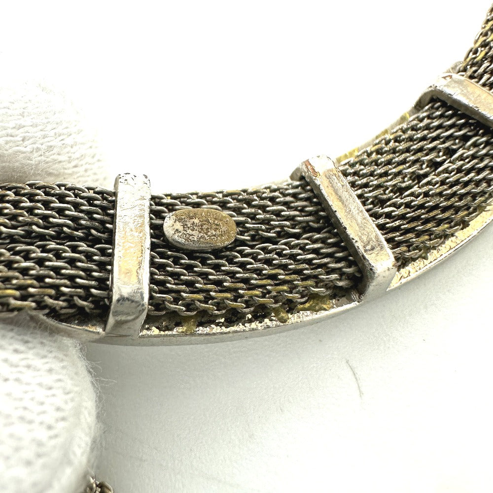 CHANEL ロゴ プレート チェーン アクセサリー ファッション 小物 ブレスレット メタル レディース シルバー - brandshop-reference