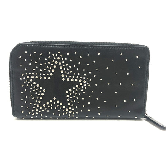 JIMMY CHOO スターモチーフ 財布 長財布 ロング ウォレット 長財布 レザー レディース ブラック - brandshop-reference