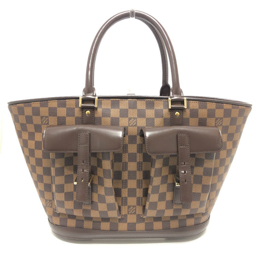 LOUIS VUITTON N51120 マノスクGM カバン ハンドバッグ 肩掛け トートバッグ ダミエキャンバス レディース エベヌ - brandshop-reference