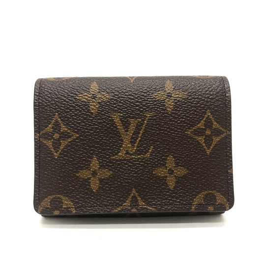 LOUIS VUITTON M63801 アンヴェロップ カルトドゥヴィジット 名刺入れ カードケース モノグラムキャンバス レディース ブラウン - brandshop-reference