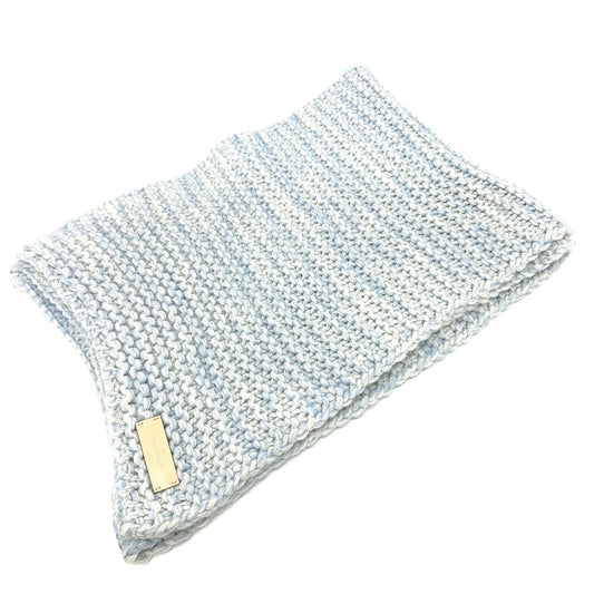 LOUIS VUITTON M70433 Braided Cashmere Scarf Women's Blue