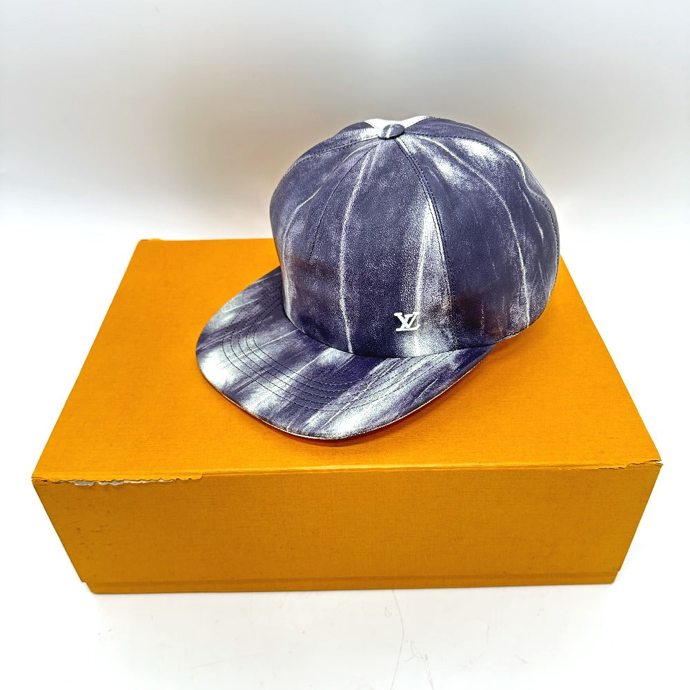 LOUIS VUITTON MP2334 キャスケット・タイ ダイクイル1.0 帽子 キャップ レザー メンズ グレー×ホワイト - brandshop-reference