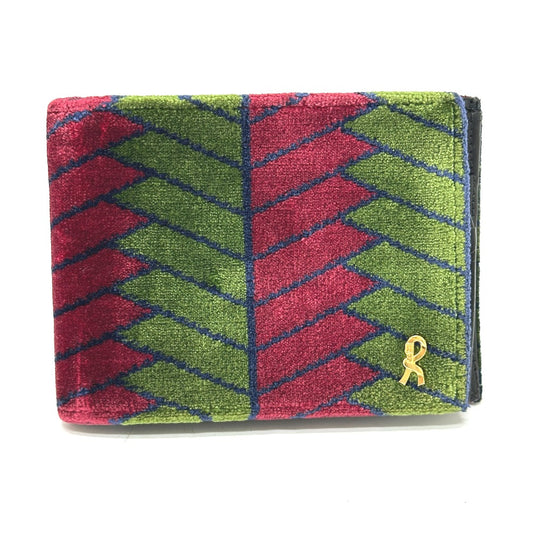 Roberta di Camerino Accessory Wallet Logo Bifold Wallet Velor/Leather Women's Multicolor