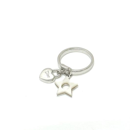 Christian Dior Star Heart Fashion Accessory Ring, Women's, Silver